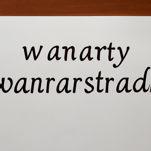 warrant in an essay example